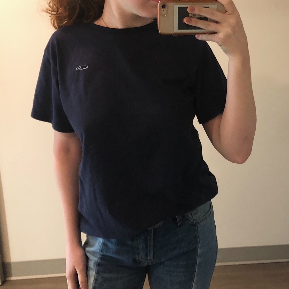 Navy Blue Champion Short Sleeve